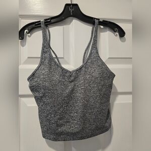 Quince Ultra Soft Strappy Tank Top, Heather Grey, Medium